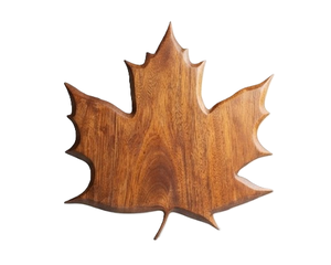 Handmade <b>Wooden</b> Maple Leaf Wall Art Carved <b>Rustic</b> Decor for Living Room - Product Image 3