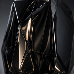 Flacon <span class=keywords><strong>de</strong></span> <span class=keywords><strong>parfum</strong></span> opaque noir obsidienne 100 ml, pot en verre géométrique anti-UV pour mélanges d'huiles essentielles photosensibles - Product Image 5