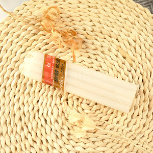 Velas blancas para cena del hogar, candelabros de cena de 8 pulgadas, 7 horas de limpieza, velas de Shabat, quema una llama constante - Product Image 5