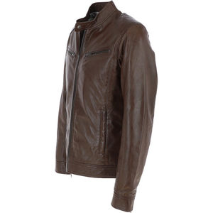Fashion Men <b>Leather</b> <b>Jacket</b> Zipper Style <b>Real</b> <b>Leather</b> <b>Jacket</b> for New Fashion Men Men Best Quality <b>Leather</b> <b>Jacket</b> Quality - Product Image 5