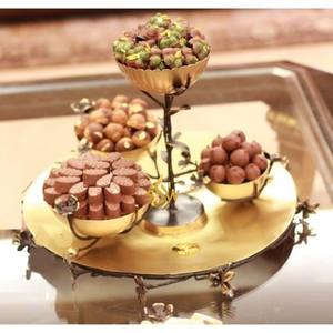 Elegante cuenco para servir comida y chocolate Chapado en plata de Metal plato moderno cuenco para servir fechas islámicas para eventos de boda perfectos - Product Image 4