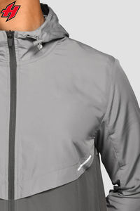 Chándal informal de 2 piezas para mujer, chaqueta con cremallera y pantalón de correr, pretina elástica, chándal cortavientos para hombre, venta al por mayor de OEM - Product Image 3