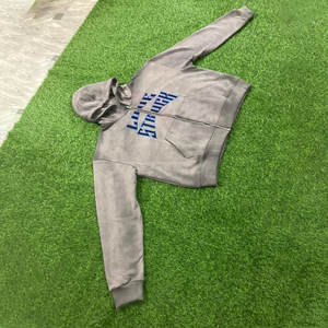 เสื้อฮู้ดแบบสวมหัวขนาดใหญ่โอเวอร์ไซส์สำหรับผู้ชายเสื้อฮู้ดแบบกำหนดเองเสื้อสเวตเชิ้ตพิมพ์ลายพัฟแบบสวมหัวทำจากผ้าฝ้าย - Product Image 1