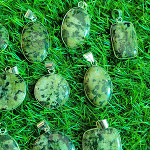 อัญมณีทรงหลังเบี้ยแบบชาวแคนาดาจี้โลหะหยกแคนาดา - Product Image 4