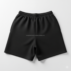 Pantalones Cortos Deportivos para Hombre al por Mayor, 100% Poliéster, Sólidos, Casuales, Ecológicos, Ligeros, Transpirables, de Secado Rápido, con Logotipo Personalizado OEM, para Verano - Product Image 2
