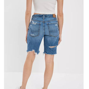Shorts en jean pour femmes de haute qualité, respirants, écologiques, imperméables, séchage rapide, décontractés, déchirés, colorés, plusieurs poches - Product Image 2