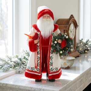 <span class=keywords><strong>Babbo</strong></span> Natale Personalizado de Fábrica, 90 cm, Mascotas de Alta Gama, Decoración Navideña de Terciopelo Borgoña - Product Image 1