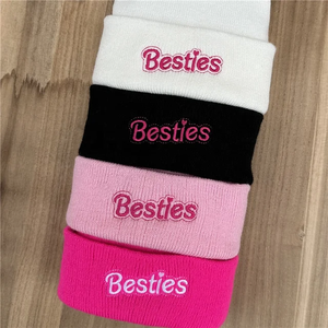 หมวกบีนนี่ขนสัตว์ปรับแต่งได้พร้อมตัวอักษรเกาหลีปักลายหมวกผู้ใหญ่ให้ความอบอุ่นสำหรับผู้ชายและผู้หญิงสำหรับเดินทางเย็น - Product Image 5