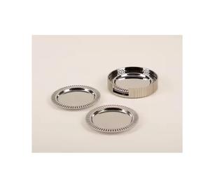 ที่รองแก้วสแตนเลสสีเงิน ดีไซน์คลาสสิกล่าสุด พร้อมบริการพิมพ์ลายตามสั่ง สำหรับใช้ในบ้าน โรงแรม ร้านอาหาร - Product Image 4