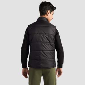 Active Windproof Puffer Jacket in Black for Outer Wear - Product Image 3
