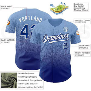 Bright Color Reflective Accent for Enhanced Safety Unisex Baseball Jersey Sublimated Breathable for Outdoor Sessions - Product Image 6