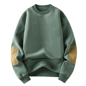 Sweat-shirt à col rond en molleton de coton personnalisé, de haute qualité, confortable, décontracté, à manches longues, pour un usage quotidien - Product Image 1