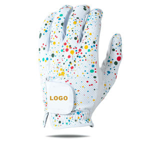 OEM logotipo personalizado mano izquierda Cabretta guantes de golf de cuero genuino para las señoras de alta calidad impermeable equipo deportivo al por mayor - Product Image 4