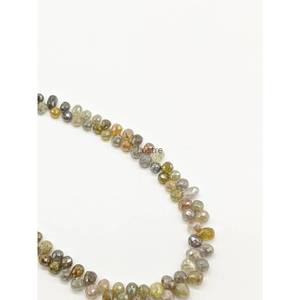 Perles de diamant de qualité AAA+ multicolores, forme briolette, 2,5 à 3,8 mm, perles en forme de larme, fantaisie, scintillantes - Product Image 4
