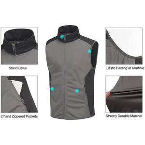 Meilleure vente fabriqué en usine gilet Softshell sans manches pour hommes gilet Softshell respirant et confortable pour adultes - Product Image 2