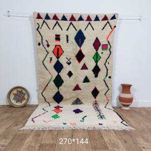 Tapis marocains faits à la main en laine, authentiques tapis berbères, laine naturelle, artisanat artisanal, taille et couleurs personnalisables, haute qualité - Product Image 2