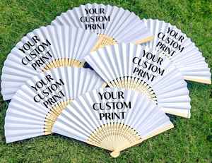 Ventilador de mano plegable de madera de pino ecológico con diseño de tela personalizado Artesanía tradicional hecha a mano para eventos y festivales - Product Image 4