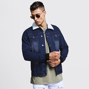 Chaqueta vaquera para hombre forrada con piel chaqueta vaquera más gruesa de invierno chaqueta vaquera forrada de Sherpa rompevientos - Product Image 2