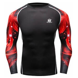 เสื้อกีฬาแห้งเร็ว ออกแบบมาสำหรับผู้ชาย แขนยาว ป้องกันการเสียดสี เหมาะสำหรับกิจกรรมฟิตเนส - Product Image 1