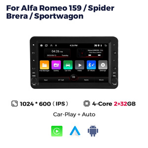 MEKEDE Unità Principale Multimediale Stereo per Auto Android con Navigatore GPS e Car-play per <span class=keywords><strong>Alfa</strong></span> <span class=keywords><strong>Romeo</strong></span> <span class=keywords><strong>159</strong></span> Spider Brera Sportwagon 2012 da 7 Pollici - Product Image 2
