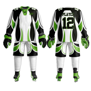 Uniforme de hockey sur glace 100% polyester de haute qualité, ensembles sur mesure avec étirement dans les quatre sens et séchage rapide pour l'équipe à prix raisonnable - Product Image 1