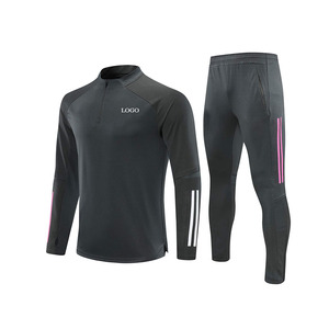 Survêtement pour homme en coton et polyester / Manches longues / Prix de gros / Service OEM / Col montant réglable - Product Image 1