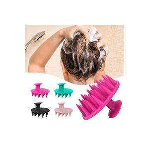 Soft Silicone-Tipped <b>Hair</b> Scalp Massage <b>Comb</b> & <b>Hair</b> Care/Washing Brush - Product Image 4