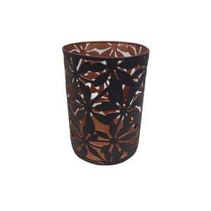 Home Decorative Set of 2 Medium Size Metal Round Votive <b>Red</b> Color <b>Candle</b> Holder For Tabletop Decoration Handmade - Product Image 3