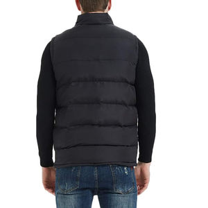 <b>Men's</b> Lightweight Quilted Sleeveless <b>Jacket</b> Stand Collar Puffer Vest Outerwear <b>Reversible</b> Breathable Plus Size Zipper for Winter - Product Image 4