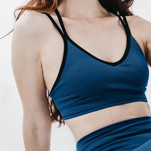 Conjuntos de Yoga Transpirables y Ecológicos para Mujer, Diseño Moderno y Elegante, Conjunto Deportivo Informal de 2 Piezas, Spandex/Poliéster, Sin Mangas, Cintura Elástica, para Gimnasio - Product Image 6