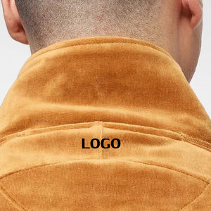 VIKY INDUSTRIES-ropa de entrenamiento para hombre, chándal de terciopelo con cuello levantado a la moda, novedad - Product Image 6