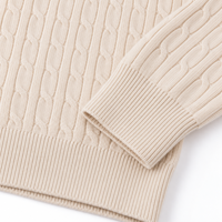 Pull 100% personnalisé en laine mérinos de haute qualité à col rond pour hommes