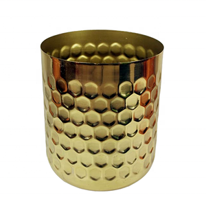 Pot de fleurs en métal plaqué laiton vintage, décoration unique pour la maison et le jardin, application pour hôtel, artisan créatif, designer de pots de fleurs - Product Image 6