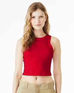 Haut court pour femmes femmes t-shirt Bella toile femmes Micro côtes Muscle culture débardeurs t-shirts - Product Image 1