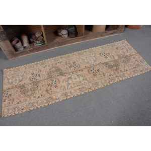 Alfombra turca Vintage de 21x6 pies, alfombra clásica de lana Beige para área grande, patrón de retazos Rectangular con respaldo de látex para uso en pasillo - Product Image 5