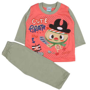 Traje de 2 Piezas de Manga Larga para Niños - Verde - Product Image 3