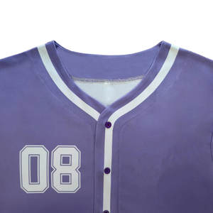 Camiseta de Béisbol Estampada Personalizada de Alta Calidad, Ropa Deportiva Transpirable que Absorbe la Humedad, Servicios OEM, Precio de Fábrica - Product Image 4