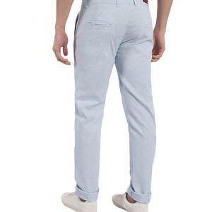 Prix raisonnable, logo personnalisé, motif droit, tissu en toile, coupe régulière, pantalon décontracté pour homme - Product Image 6
