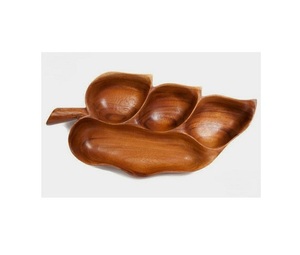 Plateau de fruits secs en bois en forme d'ananas Plateau de service de taille personnalisée de la plus grande qualité du meilleur exportateur en Inde - Product Image 5