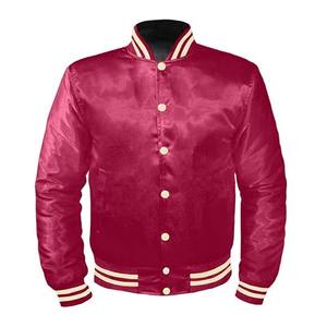 Bordado personalizado patchwork Starter Satin Varsity Jacket 100% Poliéster Invierno Varsity Hombres Collage Jacket - Product Image 1