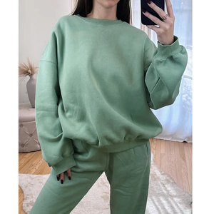 Haute qualité unisexe XL survêtement de course 440 Gsm coton femmes français éponge brodé Logo pull pour l'hiver décontracté élégant - Product Image 4