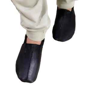 OEM Wholesale Leather <b>Socks</b> Custom Logo Flexible Leather Breathable Comfort For Riding Outdoor Daily Wear And Safety Use - Product Image 5