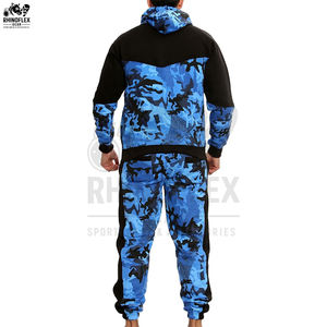 Custom Logo And Design Cool Outdoor <b>Camouflage</b> Tracksuits Printing Zip Drawstring Hoodie <b>Camouflage</b> Zipper Tracksuits For Men - Product Image 2