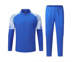 Camiseta de Fútbol para Hombre, Ropa Deportiva, Chaqueta de Fútbol Corta, Transpirable, Ligera, 100% Poliéster, para Fitness y Running, Dos Piezas, para Adultos - Product Image 6