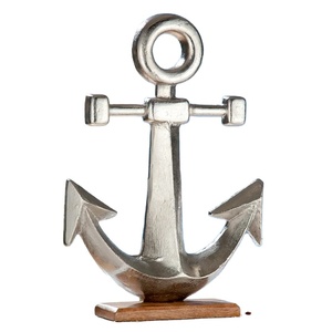 High Quality Premium Chrome Finished Nautical <b>Brass</b> Ship Anchor High Selling Customized Metal Crafts Model - Product Image 1