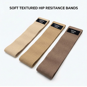 Fasce di Resistenza Professionali in Tessuto Pesante con Logo Personalizzato, Antiscivolo, Altamente Elastiche, Ecologiche per Esercizi, Yoga e <span class=keywords><strong>Pilates</strong></span> - Product Image 1