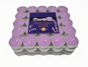 High Quality 50-Scented 5-Hour <b>Tealight</b> <b>Candles</b> Customizable Basic Paraffin Wax for Home Decor Weddings New Year Parties Vietnam - Product Image 2