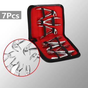 Kit de instrumentos quirúrgicos dentales manuales de 7 Uds., pinzas y alicates de raíz para una extracción y extracción eficiente de dientes para niños - Product Image 1