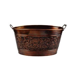 Elegante cubo de hielo de cobre rústico para enfriadores de fiesta de almacenamiento de vino y juegos de regalo de gama alta para ocasiones especiales y decoración - Product Image 2