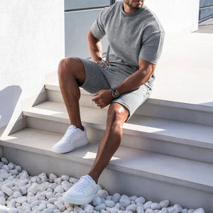 Ensemble T-shirt et short pour homme avec impression personnalisée sublimée 2026, respirant, streetwear avec imprimé décontracté pour l'été - Product Image 5